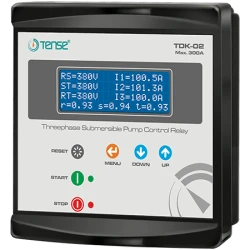 Tense TDK-02 Dijital Trifaze Dalgıç Kontrol Rölesi (250A) - 1