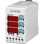 Tense DGK-04F Dijital Aşırı-Düşük Ayarlı Faz Sıralı Trifaze Gerilim Kontrol Rölesi - Tense Elektronik