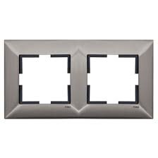 Trenda Metal INOX İkili Çerçeve 92190822 - Viko