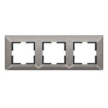 Trenda Metal INOX Üçlü Çerçeve 92190823 - Viko