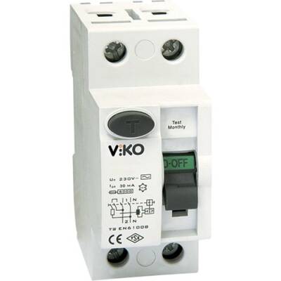 VİKO 2x40A 300mA Kaçak Akım Koruma Rölesi - 1