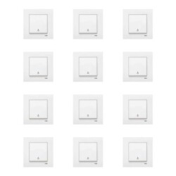 VİKO Karre Beyaz Light Çerçeve Dahil 12 Adet - 1