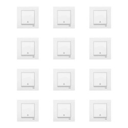 VİKO Meridian Beyaz Light Çerçeve Dahil 12 Adet - 1