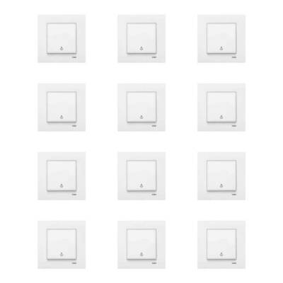 VİKO Meridian Beyaz Light Çerçeve Dahil 12 Adet - 1