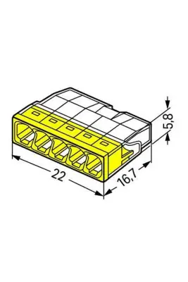 Wago 2273-205 100 Adet 5x2 5mm2 Buat Klemensi - 3